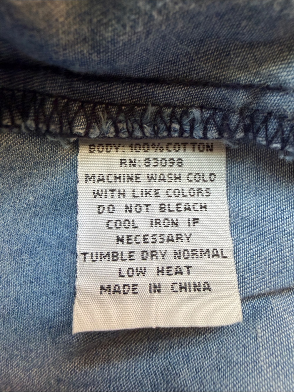 CI SONO Denim Shirt Dress in Light Blue Wash Sz S - Picture 7 of 7